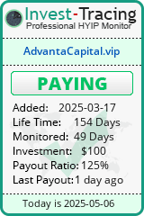 Monitored by Invest-Tracing.com HYIP Monitor-Invest-Tracing.com