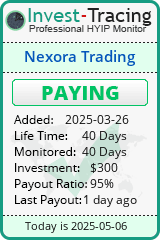 Monitored by Invest-Tracing.com HYIP Monitor-Invest-Tracing.com