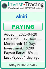 Monitored by Invest-Tracing.com HYIP Monitor-Invest-Tracing.com
