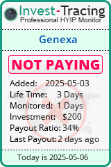 Monitored by Invest-Tracing.com HYIP Monitor-Invest-Tracing.com
