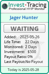 Monitored by Invest-Tracing.com HYIP Monitor-Invest-Tracing.com