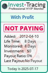 Monitored by Invest-Tracing.com HYIP Monitor-Invest-Tracing.com