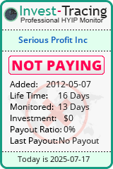 Monitored by Invest-Tracing.com HYIP Monitor-Invest-Tracing.com