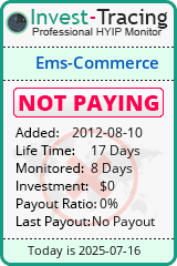 Monitored by Invest-Tracing.com HYIP Monitor-Invest-Tracing.com
