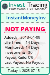 Monitored by Invest-Tracing.com HYIP Monitor-Invest-Tracing.com