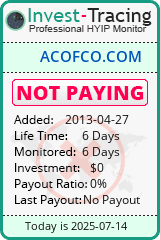 Monitored by Invest-Tracing.com HYIP Monitor-Invest-Tracing.com
