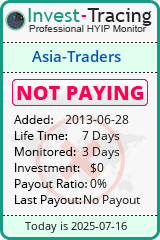 Monitored by Invest-Tracing.com HYIP Monitor-Invest-Tracing.com