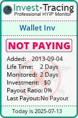Monitored by Invest-Tracing.com HYIP Monitor-Invest-Tracing.com
