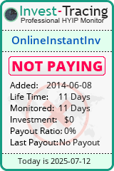 Monitored by Invest-Tracing.com HYIP Monitor-Invest-Tracing.com