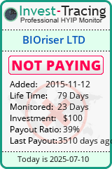 Monitored by Invest-Tracing.com HYIP Monitor-Invest-Tracing.com