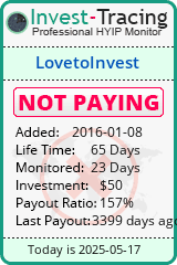 Monitored by Invest-Tracing.com HYIP Monitor-Invest-Tracing.com