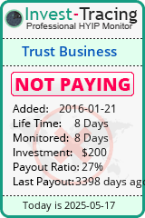 Monitored by Invest-Tracing.com HYIP Monitor-Invest-Tracing.com