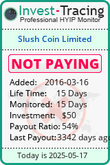 Monitored by Invest-Tracing.com HYIP Monitor-Invest-Tracing.com