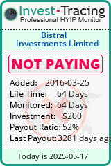 Monitored by Invest-Tracing.com HYIP Monitor-Invest-Tracing.com