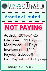 Monitored by Invest-Tracing.com HYIP Monitor-Invest-Tracing.com