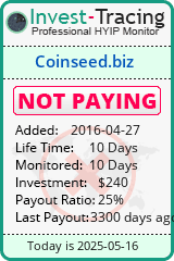 Monitored by Invest-Tracing.com HYIP Monitor-Invest-Tracing.com