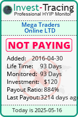 Monitored by Invest-Tracing.com HYIP Monitor-Invest-Tracing.com