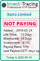 Monitored by Invest-Tracing.com HYIP Monitor-Invest-Tracing.com