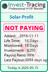 Monitored by Invest-Tracing.com HYIP Monitor-Invest-Tracing.com