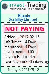 Monitored by Invest-Tracing.com HYIP Monitor-Invest-Tracing.com
