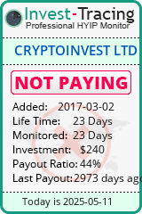 Monitored by Invest-Tracing.com HYIP Monitor-Invest-Tracing.com