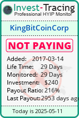 Monitored by Invest-Tracing.com HYIP Monitor-Invest-Tracing.com