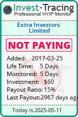 Monitored by Invest-Tracing.com HYIP Monitor-Invest-Tracing.com