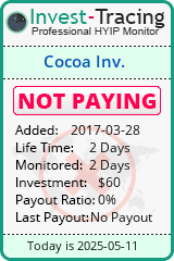 Monitored by Invest-Tracing.com HYIP Monitor-Invest-Tracing.com