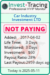 HYIP Monitor-Invest-Tracing.com