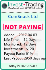 Monitored by Invest-Tracing.com HYIP Monitor-Invest-Tracing.com