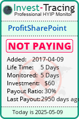 Monitored by Invest-Tracing.com HYIP Monitor-Invest-Tracing.com