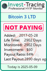 Monitored by Invest-Tracing.com HYIP Monitor-Invest-Tracing.com
