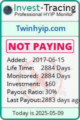 Monitored by Invest-Tracing.com HYIP Monitor-Invest-Tracing.com