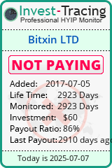 Monitored by Invest-Tracing.com HYIP Monitor-Invest-Tracing.com