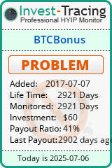 Monitored by Invest-Tracing.com HYIP Monitor-Invest-Tracing.com