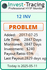 Monitored by Invest-Tracing.com HYIP Monitor-Invest-Tracing.com