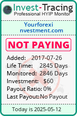 Monitored by Invest-Tracing.com HYIP Monitor-Invest-Tracing.com