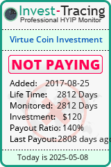 Monitored by Invest-Tracing.com HYIP Monitor-Invest-Tracing.com