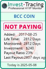 Monitored by Invest-Tracing.com HYIP Monitor-Invest-Tracing.com