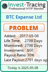 Monitored by Invest-Tracing.com HYIP Monitor-Invest-Tracing.com