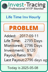Monitored by Invest-Tracing.com HYIP Monitor-Invest-Tracing.com