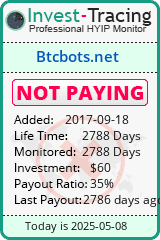 Monitored by Invest-Tracing.com HYIP Monitor-Invest-Tracing.com