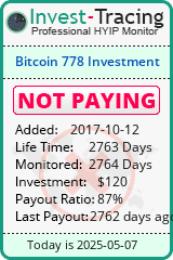 Monitored by Invest-Tracing.com HYIP Monitor-Invest-Tracing.com