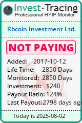Monitored by Invest-Tracing.com HYIP Monitor-Invest-Tracing.com