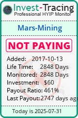Monitored by Invest-Tracing.com HYIP Monitor-Invest-Tracing.com