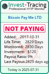 Monitored by Invest-Tracing.com HYIP Monitor-Invest-Tracing.com