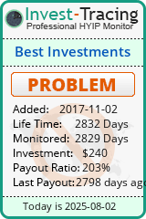 Monitored by Invest-Tracing.com HYIP Monitor-Invest-Tracing.com
