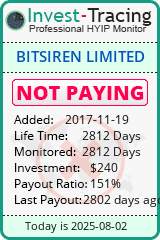 Monitored by Invest-Tracing.com HYIP Monitor-Invest-Tracing.com