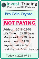 Monitored by Invest-Tracing.com HYIP Monitor-Invest-Tracing.com