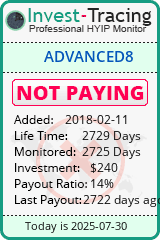 Monitored by Invest-Tracing.com HYIP Monitor-Invest-Tracing.com